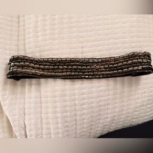 Anthropologie Black and Silver Belt